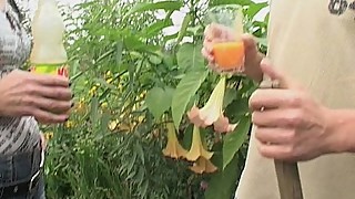 Gardener Sexual Interruption Outdoors